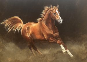 Chestnut Arabian